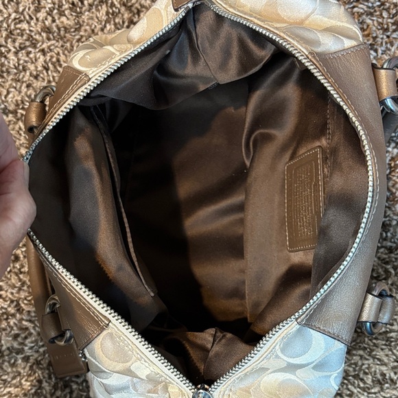 Coach Ashley Beige and Brown Women's Bag - Picture 13 of 16